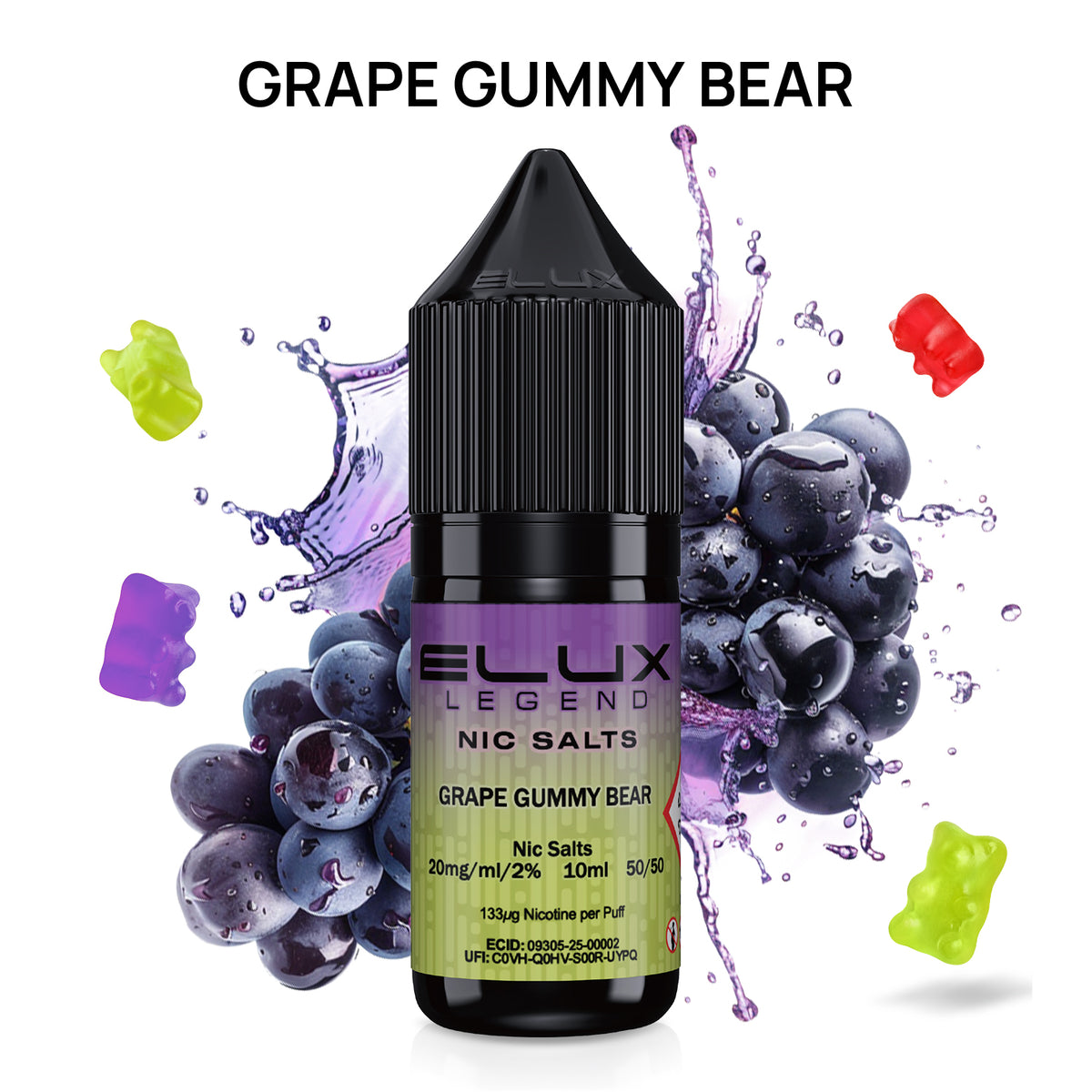 ELUX Grape gummy bear Nic Salt