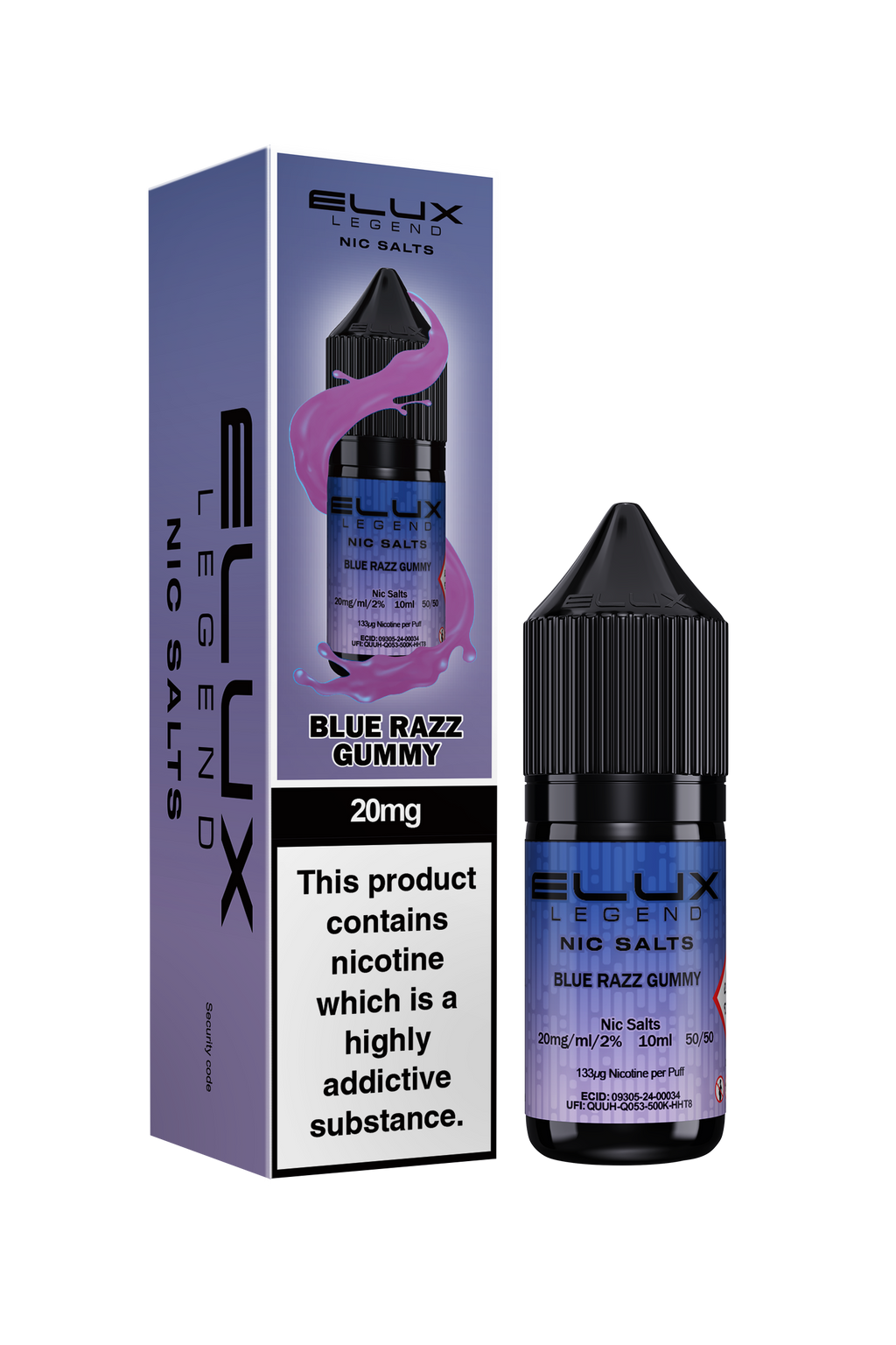 ELUX Blue razz gummy Nic Salt