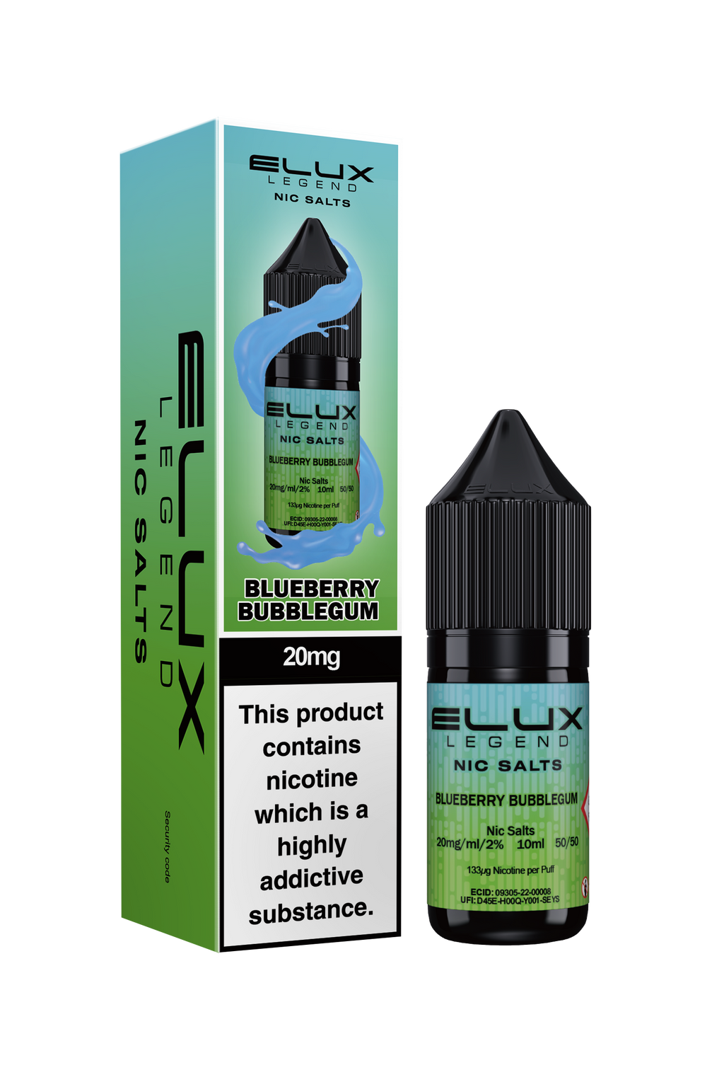 ELUX Blueberry Bubblegum Nic Salt