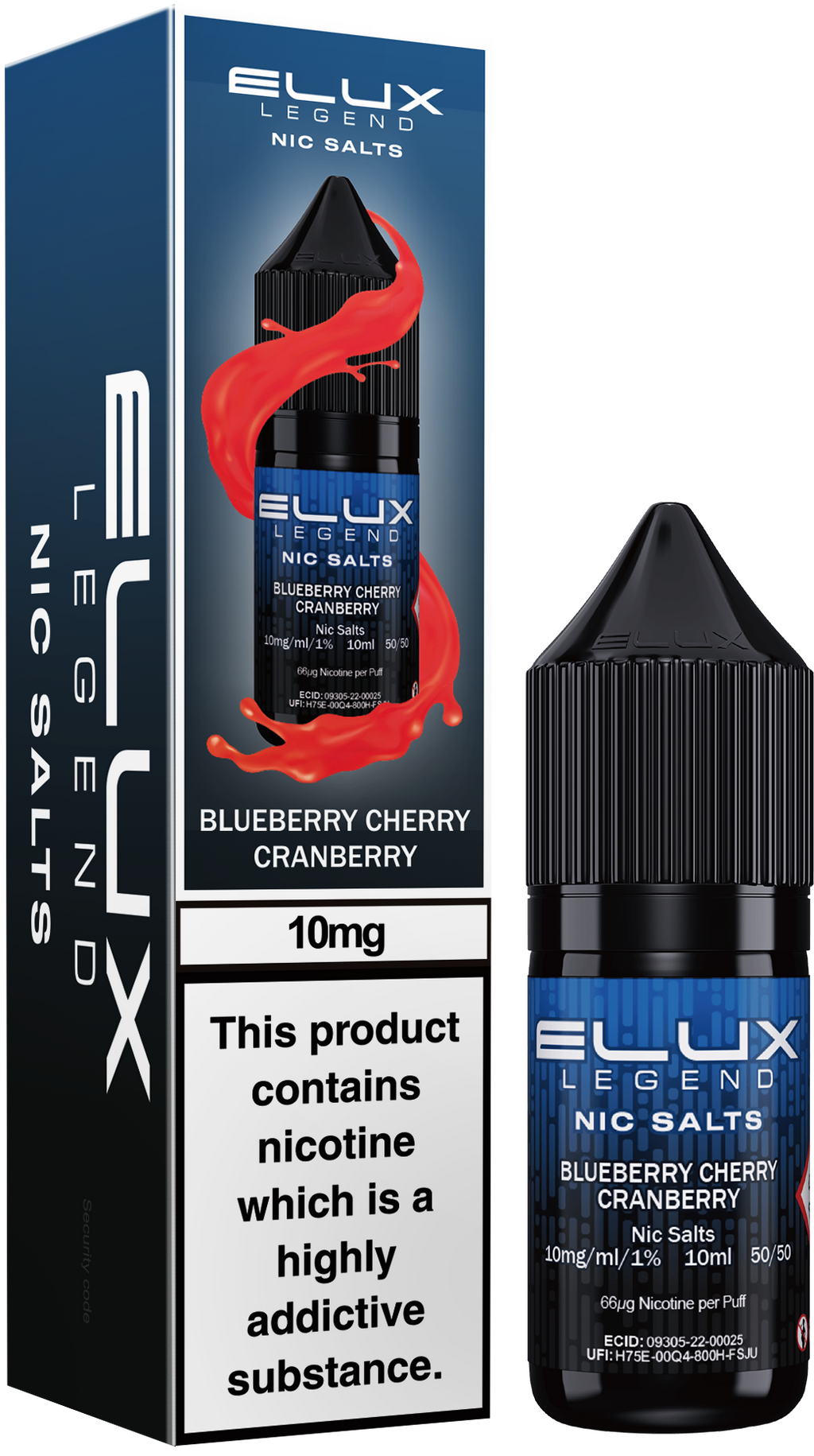 ELUX Blueberry Cherry Cranberry Nic Salt