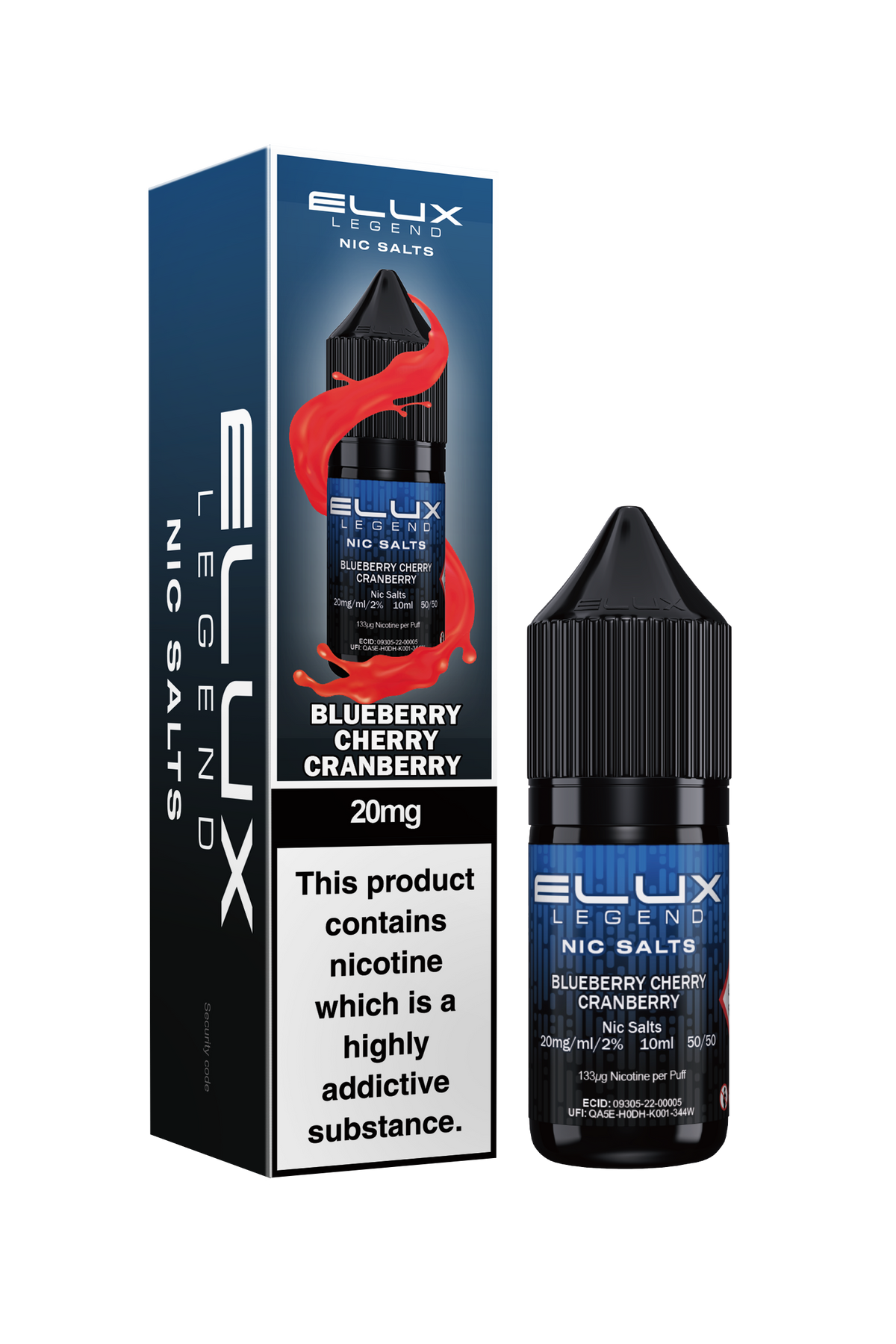 ELUX Blueberry Cherry Cranberry Nic Salt