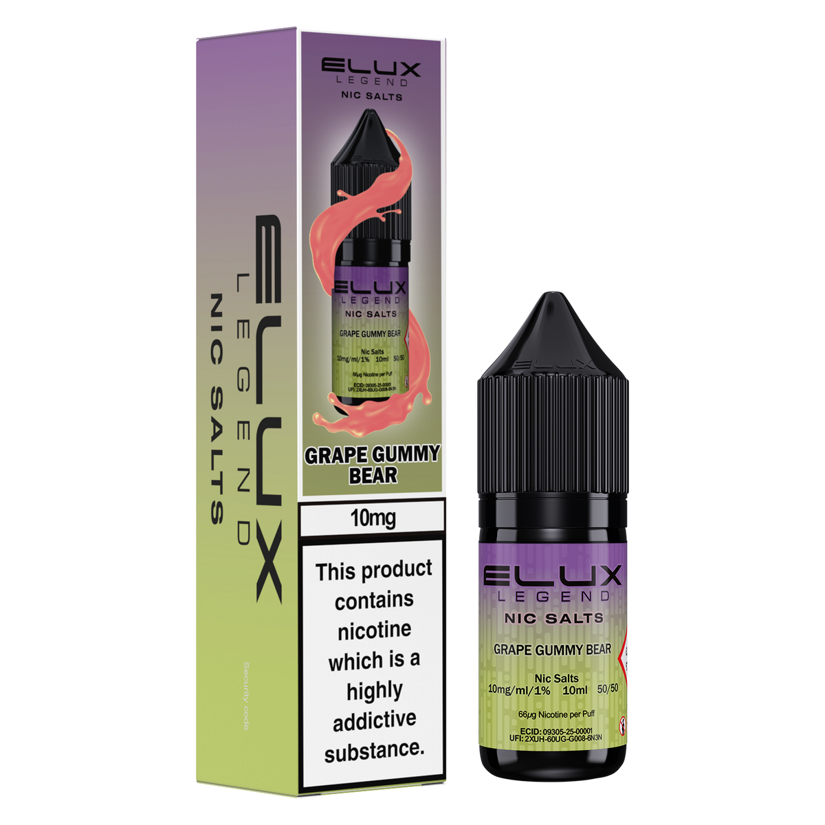 ELUX Grape gummy bear Nic Salt
