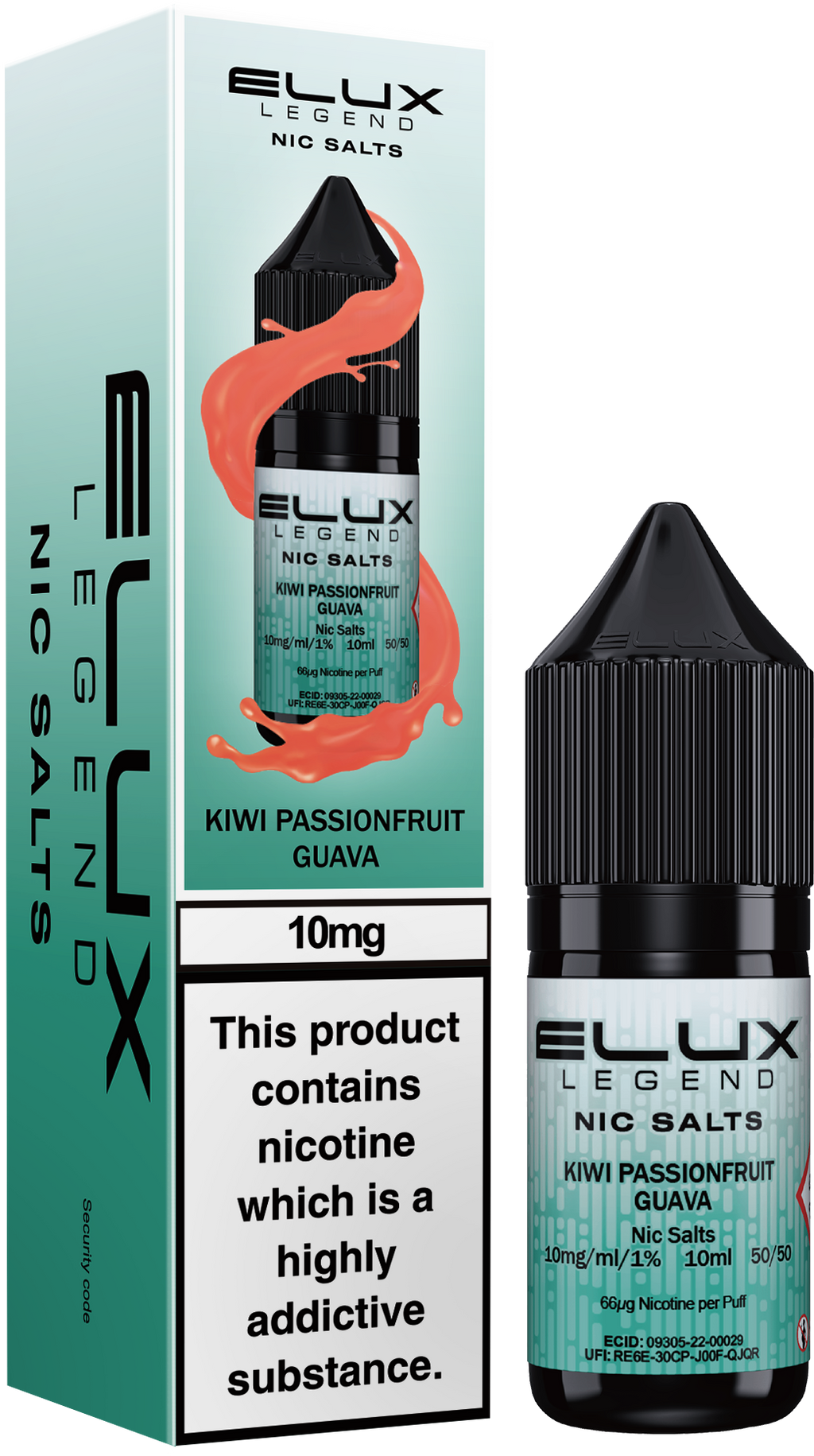 ELUX Kiwi Passionfruit Guava Nic Salt