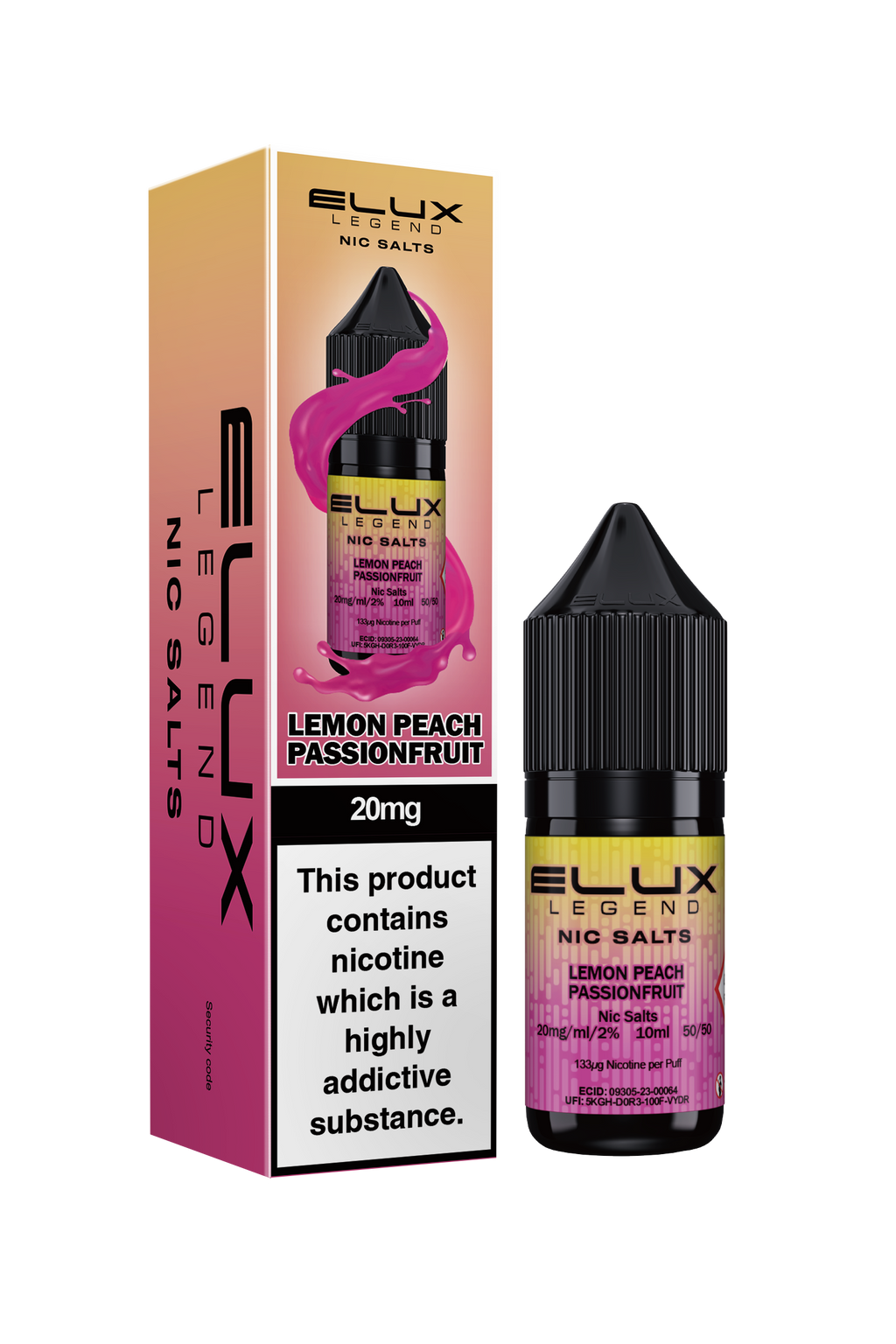 ELUX Lemon Peach Passionfruit Nic Salt