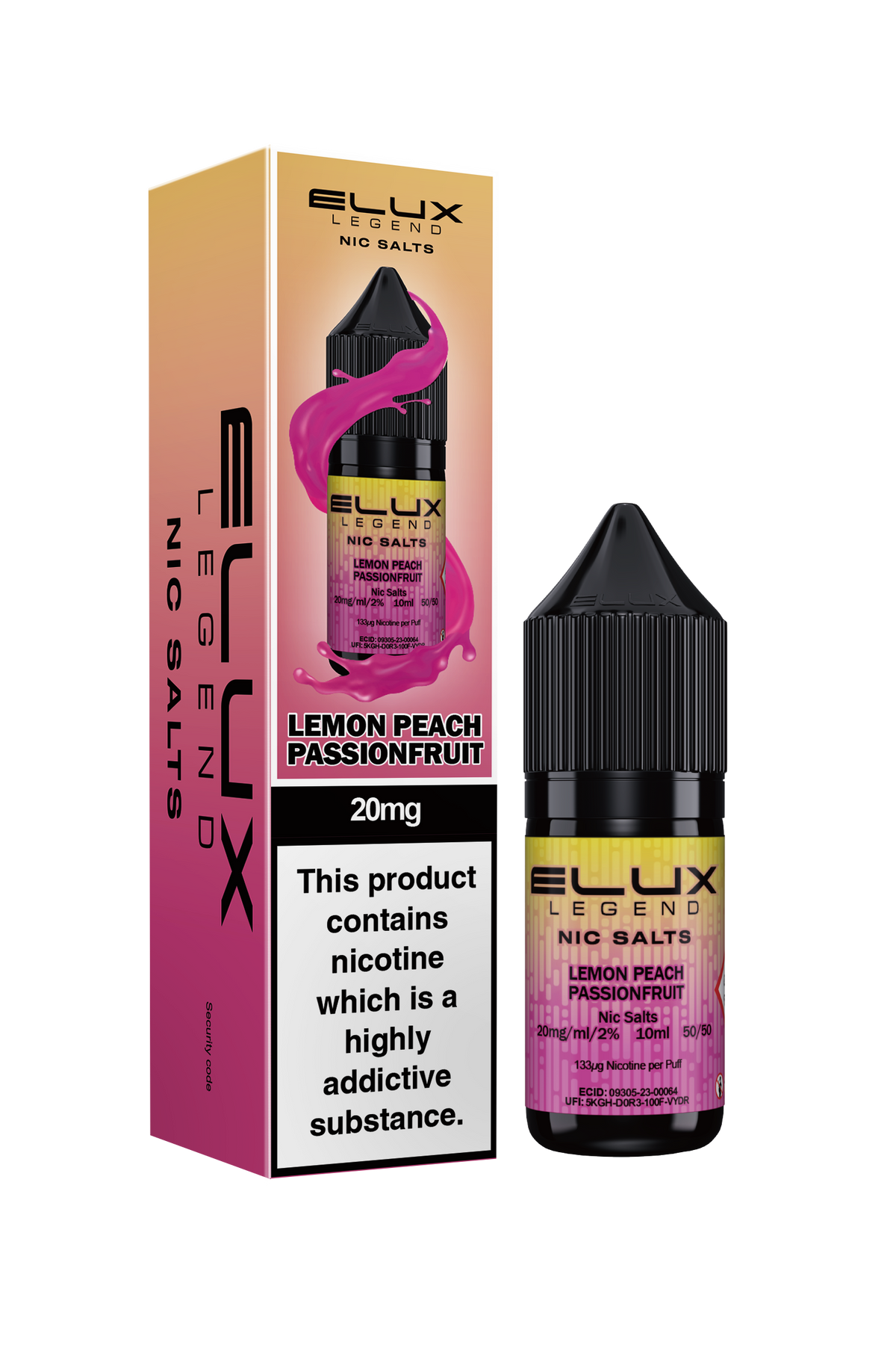 ELUX Lemon Peach Passionfruit Nic Salt