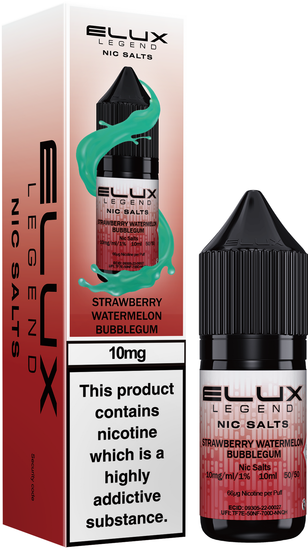 ELUX Strawberry Watermelon Bubblegum Nic Salt