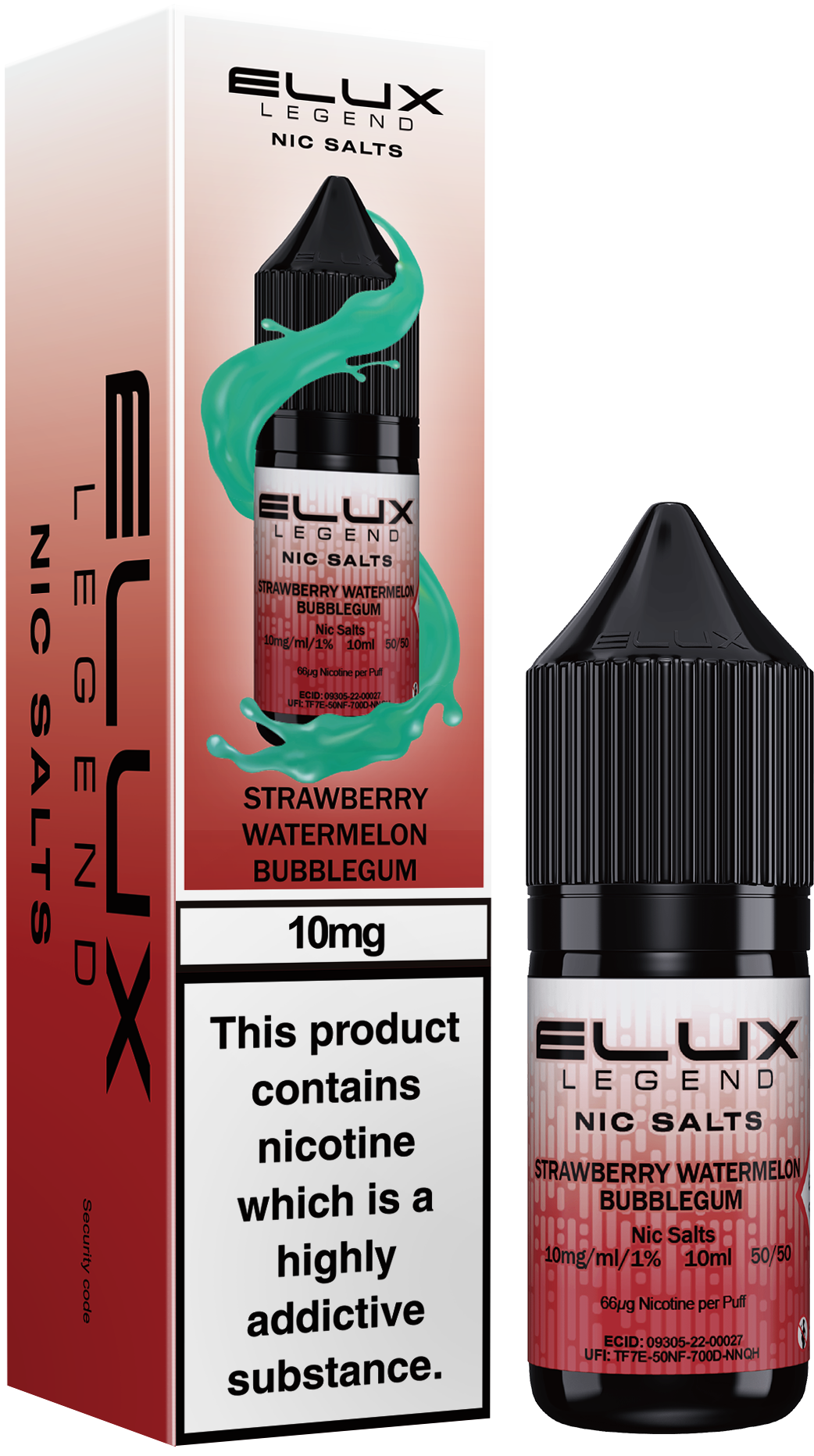 ELUX Strawberry Watermelon Bubblegum Nic Salt