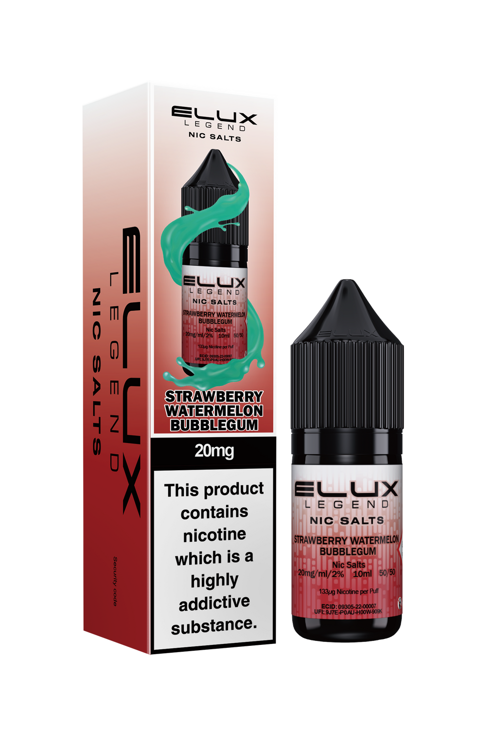ELUX Strawberry Watermelon Bubblegum Nic Salt